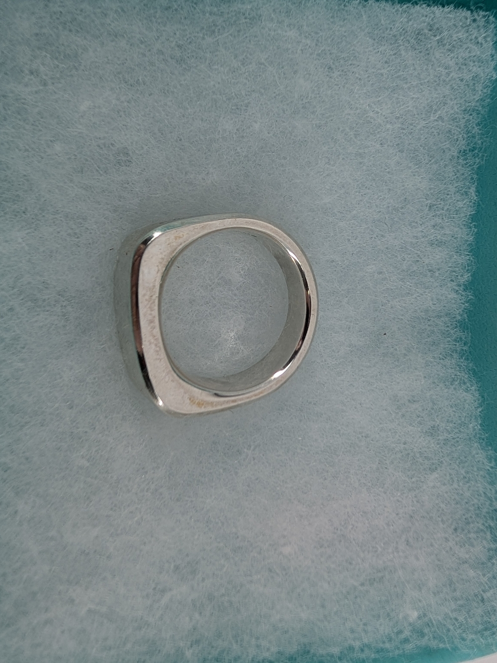 Tiffany & Co. sterling silver 1837 Makers signet ring. 